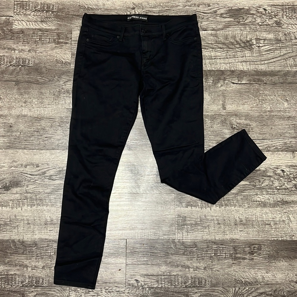 [EXPRESS] Jean Leggings - Like New! Size 12R with pockets & belt loops
